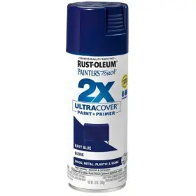 334041 Painters Touch 2x Rust-oleum Ultra Cover Paint Primer Navy Blue Gloss Spray