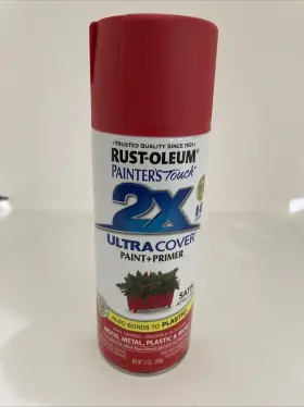 315396 Painters Touch 12 Oz Apple Red Satin Ultra Cover 2x Spray Paint