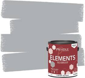 Paints R-300-grf Elements Interior Paint And Primer In One Eggshell 1 Gallon Gray Flann