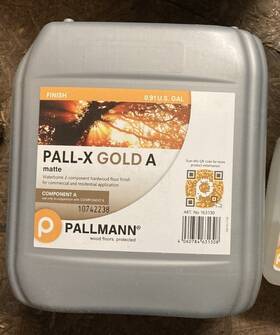 Pallmann 060784631308 Pall-x Gold Matte Waterborne Hardwood Floor Finish - Component A Only
