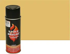 6302 Pellethead 810004061750 Stove Bright High Temp Spray 12 Ounce Pack Of 1 - Metallic Gold