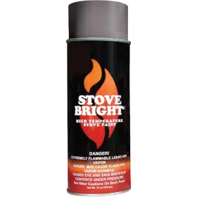 Pellethead 810004061804 Stove Bright High Temp Spray Paint Metallic Up To 1200 Degrees 12 Ounce P
