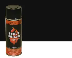 Pellethead 810004061811 Stove Bright High Temp Spray Paint 12 Ounce Pack Of 1 1990 - Satin Black