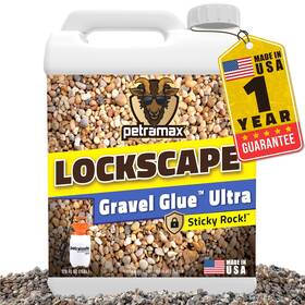 Petra Lrg-1g Lockscape Rock Glue For Landscaping Gravel 1 Gallon Clear Drying