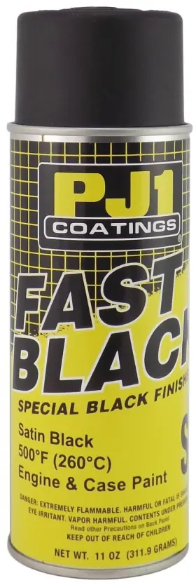 16-sat Pj1 023159169039 Satin Black Engine Spray Paint Aerosol 12 Oz