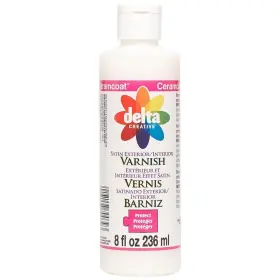 Varnish-8oz Plaid Delta 70038 Ceramcoat Protect Exterior/interior Satin