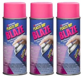 Plasti Dip 11223-6 Inch Multipurpose Rubber Coating Spray Blaze Pink 11oz 3 Pack