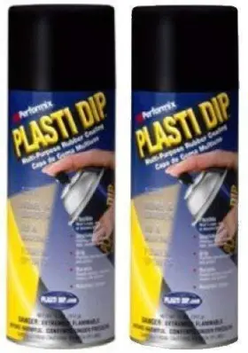 11203 Plasti Dip 688295855910 Performix Black Rubber Spray 2 Pack