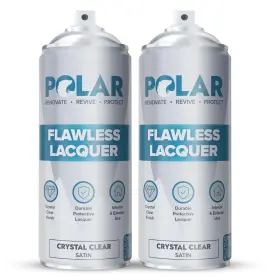 Polar Specialist Coatings 060649078797 Clear Satin Flawless Lacquer Spray - 2 X 13.5 Fl Oz Coat