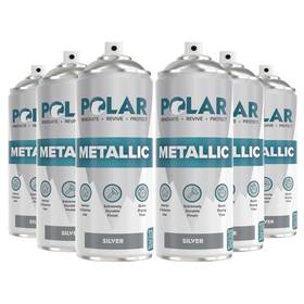 Polar Specialist Coatings 060964841199 Metallic Silver Spray Paint - 6 X 13.5 Fl Oz Ideal Paint