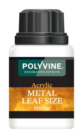Polyvine 28916 Metal Leaf Size 100ml Gold And Acrylic Adhesive