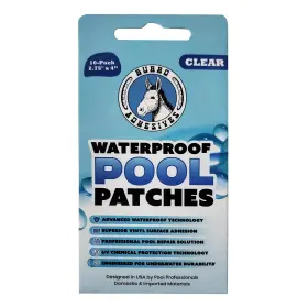 Pool Patch 851008005951 Burro Adhesives 10-pack Waterproof Clear Tape Patches