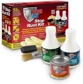 Por-15 051491409094 Stop Rust Kit - Gloss Black Complete 3 Step Preventive System