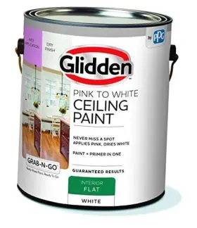 00406693 Ppg Grab-n-go Pink To White Ceiling Paint 1 Gallon Flat