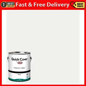 Ppg 744110278873 Glidden Quick Cover Interior Latex Paint Flat White 1 Gallon