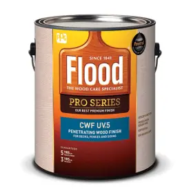 Fld565-1 Ppg-flood Cwf-uv 5 Matte Natural Water-based Wood Finish 1 Gal