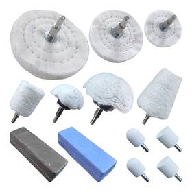 Pr Purui Prkt-13pc 13pcs Metal Buffing Polishing Wheel Kit For Drill Aluminum Brass Br