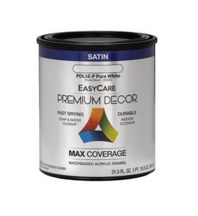 Premium Decor 042909123398 Pdlse-p Pure White Satin 1 Qt
