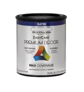 Premium Decor 042909123398 Pdlse-p Pure White Satin 1 Qt