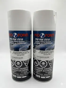 7035 Pro Form 624214005899 2 Pack Pak Fv16 Spray Paint Smooth Gloss Gray Universal Blend