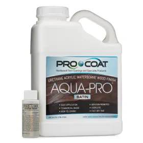 Procoat 180260611154 Aqua-pro Urethane Acrylic Waterborne Satin Wood Finish 1 Gal With Crosslink
