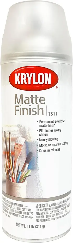 34501900 Products Matte Finish 11 Oz. Spray Eliminates Glossy Sheen And Provides Permanent