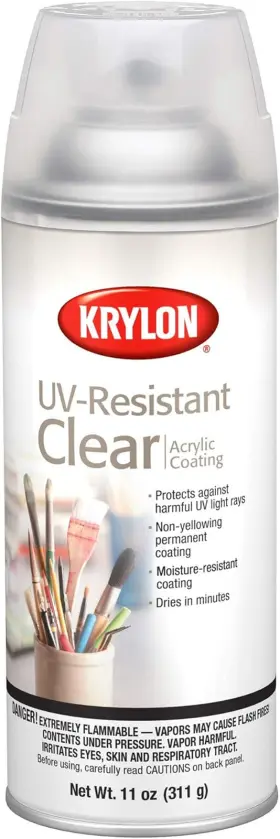 1305 Products Group 726084493650 Uv Resistant Acrylic Coating Spray 11 Ounces Clear 2-pack 2