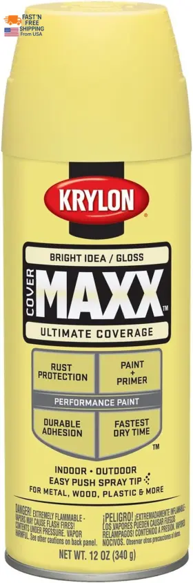 K09108000 Products Group Covermaxx Spray Paint Gloss Bright Idea 12 Ounce