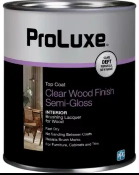 Plx011 Proluxe Dft011/04 Plx011/04 1 Quart Clear Semi Gloss Wood Finish M - Pack Of 4. Cans Dented