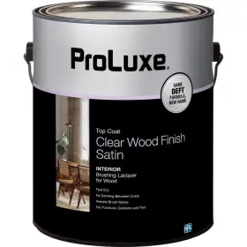 Dft017 Proluxe Dft017/01 Deft Wood Finish Satin Clear Oil-based Brushing Lacquer 1 Gal. - Total Qty 4