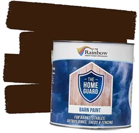 23010 Rainbow Chalk Markers Ltd 23010/2.5 Home Guard Exterior House Paint Durable Barn Brown - 2.5l