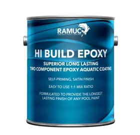 91223xxxx-wt Ramuc Specialty Pool Coatings Hi Build Epoxy Paint - 2 Gallon Kit Voc Compliant -dawn Blue Color