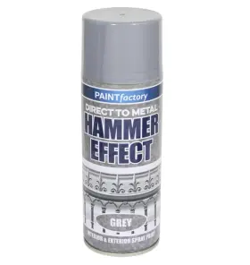 Rapide 608275452410 Grey Direct To Metal Hammer Effect Spray Paint 13.5 Ounce