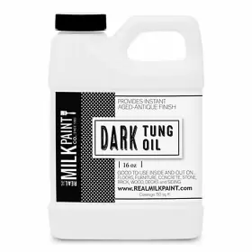 Real Milk Paint 813292020065 Dark Tung Oil For Wood Finishing Cutting Boards Outdoor Fu