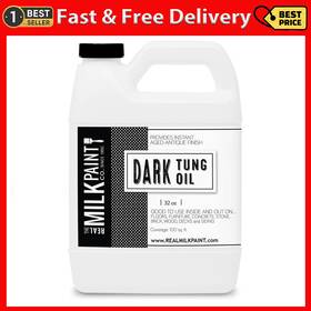 Real Milk Paint Co Llc Dto-32 Dark Tung Oil For Wood Finishing Cutting Boards Outdoor Fu