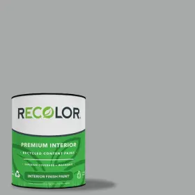 Recgullint10 Recolor Eco-friendly Latex Paint For Walls And Furniture 1 Quart Eggshell Gull
