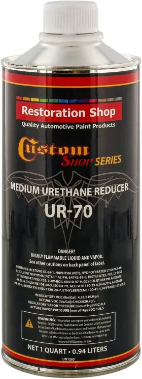 Ur70 Restoration Shop 689854575201 / Custom - Medium Urethane Reducer Quart For Paint