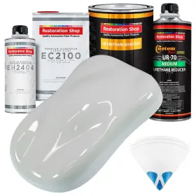 Restoration Shop 840234506851 Wimbledon White Urethane Basecoat With European Clearcoat Auto Paint - Complete