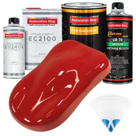 Restoration Shop 840234507773 Jalapeno Bright Red Urethane Basecoat With European Clearcoat Auto Paint Co