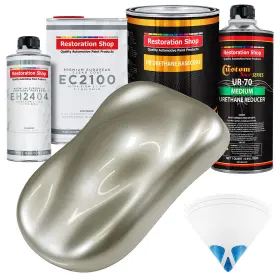 Restoration Shop 840234508022 - Galaxy Silver Metallic Urethane Basecoat With European Clearc