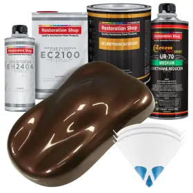 Restoration Shop 840234508206 - Mahogany Brown Metallic Urethane Basecoat European Clearcoat