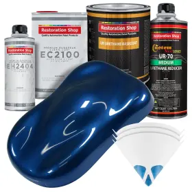 Restoration Shop 840234508398 - Daytona Blue Metallic Urethane Basecoat With European Clearco
