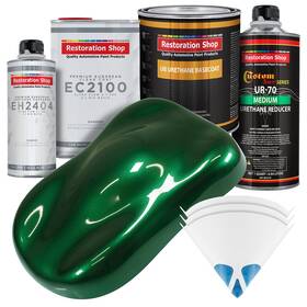 Restoration Shop 840234508565 Shop-british Racing Green Metallic Urethane Basecoat With European