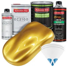 Restoration Shop 840234510179 - Anniversary Gold Metallic Low V.o.c. Urethane Basecoat European Clearco