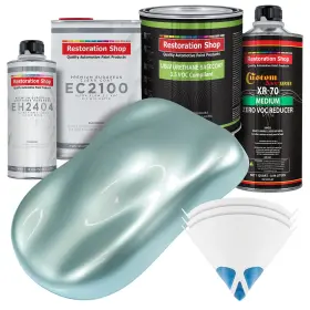 Restoration Shop 840234510285 Metallic Low V O C Urethane Basecoat With European Clearcoat Auto Paint Com