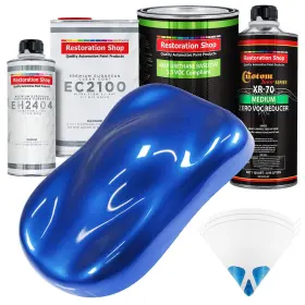 Restoration Shop 840234510360 Daytona Blue Pearl - Low V.o.c. Urethane Basecoat With European Clearcoat Auto P