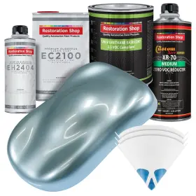Restoration Shop 840234510391 - Ice Blue Metallic Low V.o.c. Urethane Basecoat With Euro
