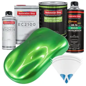Restoration Shop 840234510742 Firemist Lime - Low V.o.c. Urethane Basecoat European Clearcoat Auto Paint