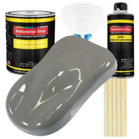 Restoration Shop 844825040977 Dove Gray Acrylic Enamel Auto Paint - Complete Gallon Kit Professio