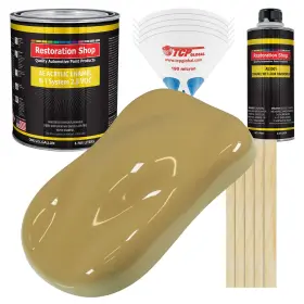 Restoration Shop 844825041158 Buckskin Tan Acrylic Enamel Auto Paint - Complete Gallon Kit Profes